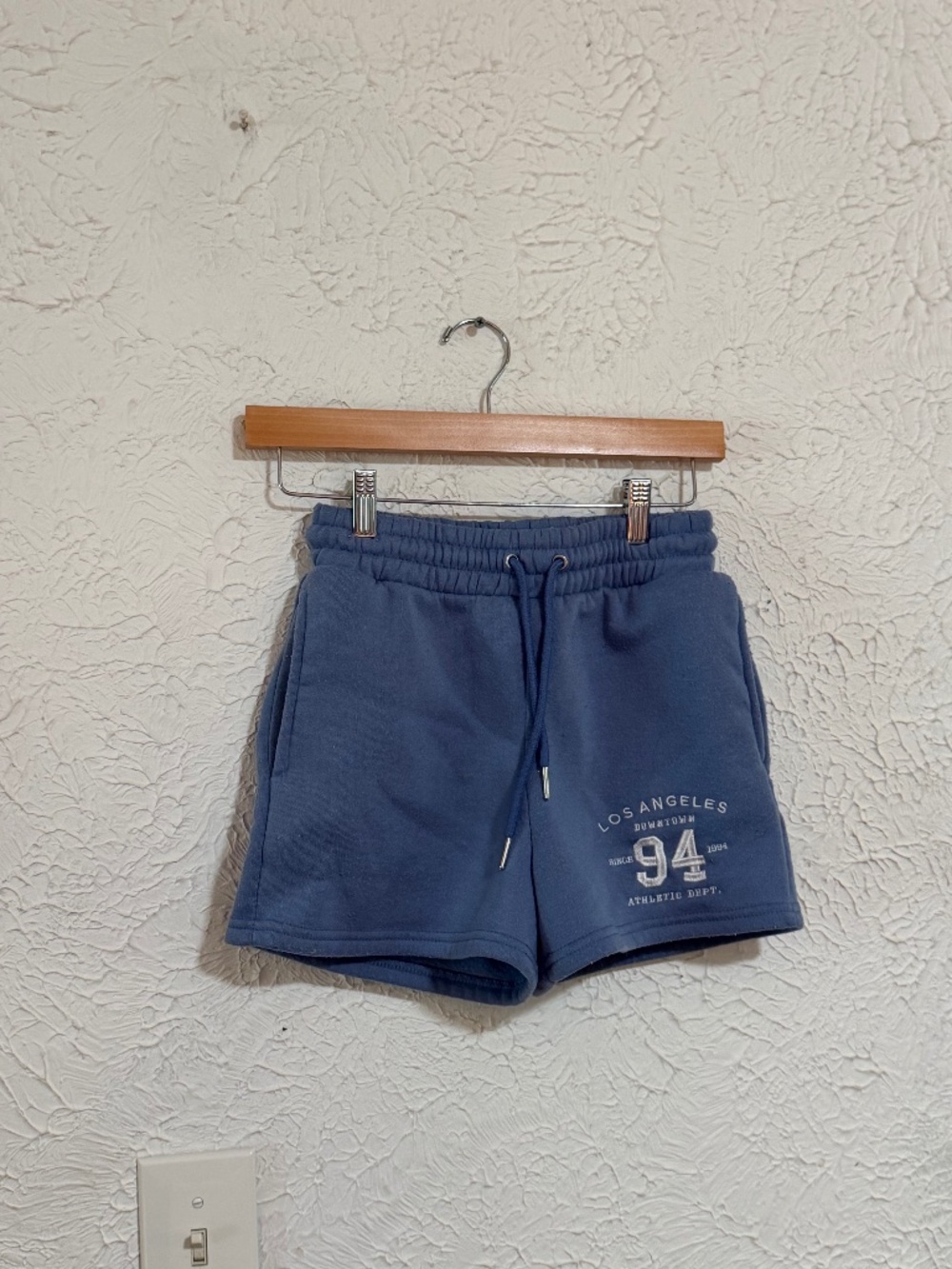 Sugarkiss Blue Sweat Shorts Small Los Angeles 94 Drawstring